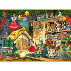 Adventsdeko & Kalender-Adventskalender "Weihnachten im Spielzimmer"