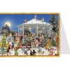 Adventsdeko & Kalender-Adventskalender-Karte "Musikpavillon"