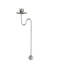 Baumschmuck Aus Metall-Balancelichthalter, silberfarben