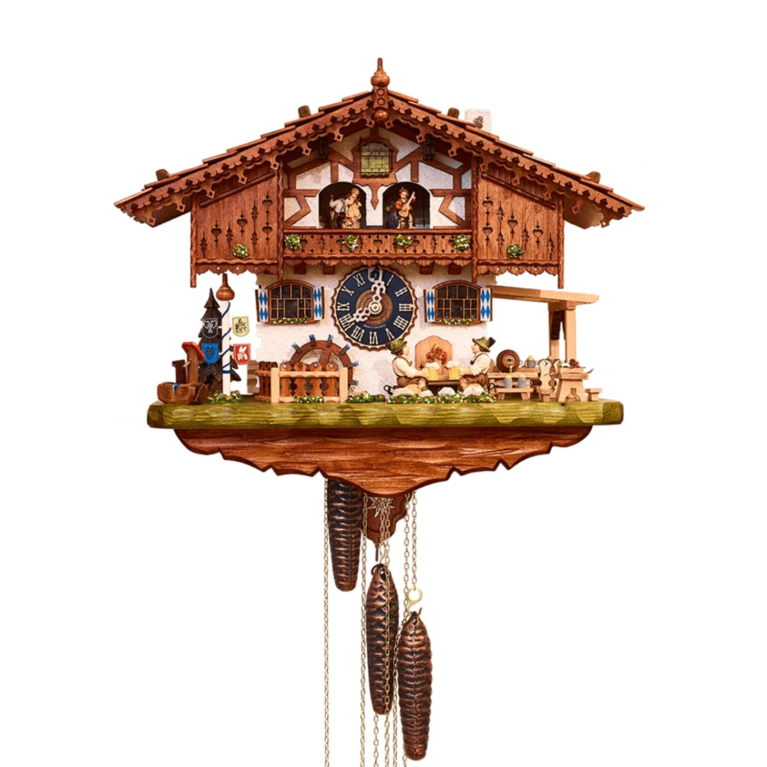 Hönes Uhren Kuckucksuhren-Biergarten mit Stammtisch Kuckucksuhr