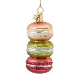 Poesie in Glas Ausgefallene Weihnachtskugeln|Weihnachtskugeln Aus Glas-Bunte Macarons