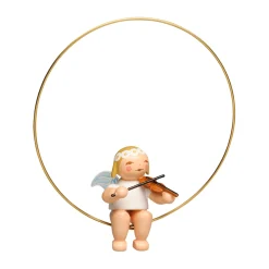 WENDT & KÜHN Wendt & Kühn Kollektion-Christbaumengel im Ring mit Geige