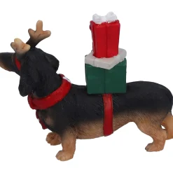 Standfiguren-Dackel mit Geschenken, Standfigur