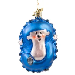 Poesie in Glas Der Kleine Maulwurf „Krtek”|Weihnachtskugeln Aus Glas-Der Igel "Jezek"