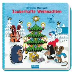 Trötsch Verlag Spielzeug|Der Kleine Maulwurf „Krtek”-Der kleine Maulwurf Soundbuch "Zauberhafte Weihnachten"
