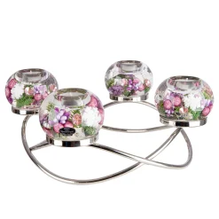 Kerzen & Teelichthalter-Dreamlight "Purple Snow" - Kerzenhalter Ronda Smart