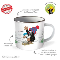 Trötsch Verlag Der Kleine Maulwurf „Krtek”|Tischdeko-Emailletasse 