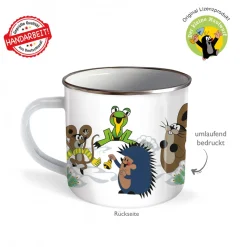 Trötsch Verlag Der Kleine Maulwurf „Krtek”|Tischdeko-Emailletasse 