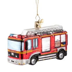 Poesie in Glas Weihnachtskugeln Aus Glas-Feuerwehr Löschfahrzeug