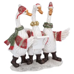 Außergewöhnliche Weihnachtsdeko|Standfiguren-Gänse-Chor