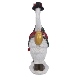 Standfiguren-Gänsepaar mit Geschenk und Herz