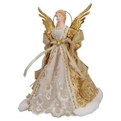 Standfiguren-Goldfarbener Engel, 35 cm