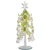 Standfiguren-Grüner Glasbaum mit Ornamenten, 23 cm