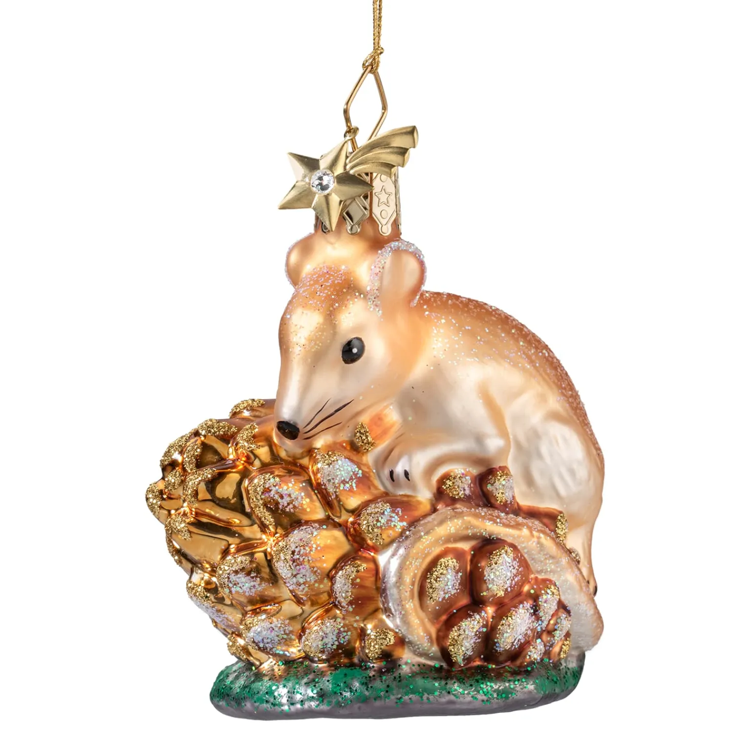 Poesie in Glas Weihnachtskugeln Aus Glas-Haselmaus