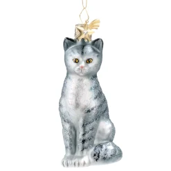 Poesie in Glas Weihnachtskugeln Aus Glas-Hauskatze