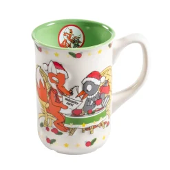 Unser Sandmännchen Und Seine Freunde|Tischdeko-Herr Fuchs und Frau Elster Weihnachtsmarkttasse