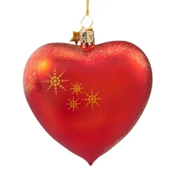 Poesie in Glas Weihnachtskugeln Aus Glas-Herz 