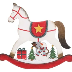 Standfiguren-Holzaufsteller Schaukelpferd