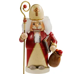Käthes Original Nussknacker Figuren-Holzknackl "Sankt Nikolaus", 14 cm
