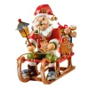 Käthes Original Räuchermänner-Holzknoddl "Weihnachtsmann auf Schlitten", Räuchermann