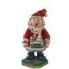 Käthes Original Räuchermänner-Holzknoddl "Weihnachtsmann mit Spieldose", Räuchermann