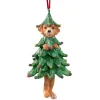 Baumschmuck Aus Kunstharz|Hängedeko-Hund im Weihnachtsbaum