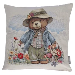 Sandner Wohndeko-Kissenhülle "Blumenteddy Milan"