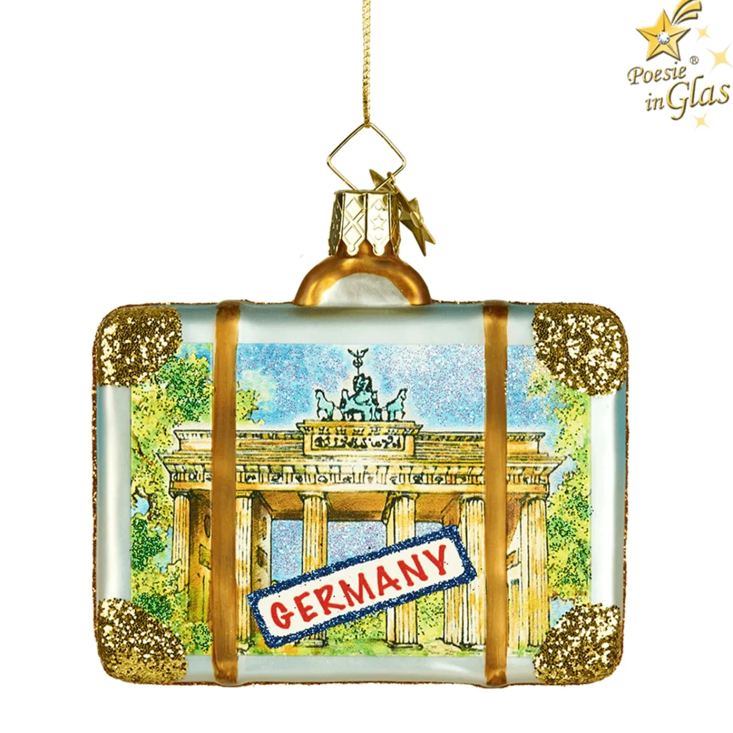 Poesie in Glas Deutschland Motive|Weihnachtskugeln Aus Glas-Koffer Berlin