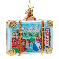 Poesie in Glas Weihnachtskugeln Aus Glas-Koffer Zürich