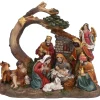Krippen Und Krippenfiguren-Krippenszene "Heilige Familie unter Baum"