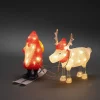 KONSTSMIDE Beleuchtung Außenbereich-LED Acryl Santa & Rentier