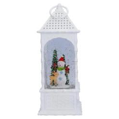 KONSTSMIDE Laternen Weihnachten-LED Schneelaterne "Winterfreunde", 27 cm