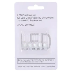 RATAGS Holzdesign Zubehör & Ersatzteile-LED-Lampen 3V-0,06W, Ersatzlampen