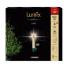 Krinner Lichterketten-Lumix Superlight Flame Mini 12 Kerzen Basis Set in Elfenbein