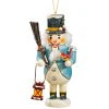 Käthes Original Christbaumschmuck Holz|Nussknacker Figuren-Miniknackl "Schneemann", 9,5 cm