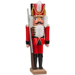 HODREWA Nussknacker Figuren-Nussknacker "Husar", rot, 36 cm