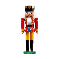 HODREWA Nussknacker Figuren-Nussknacker "König", rot, 24 cm