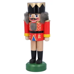HODREWA Nussknacker Figuren-Nussknacker "König", rot, 16,5 cm