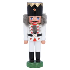 HODREWA Nussknacker Figuren-Nussknacker "König", weiß, 13,5 cm