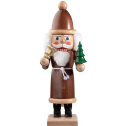 HODREWA Nussknacker Figuren-Nussknacker "Weihnachtsmann", braun/lasiert, 37 cm