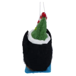 Baumschmuck Aus Filz-Pinguine auf Schlitten aus Filz