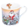 Tischdeko-Porzellan-Tasse "Weihnachtspost"