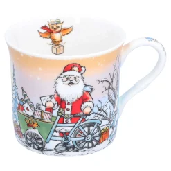 Tischdeko-Porzellan-Tasse "Weihnachtspost"
