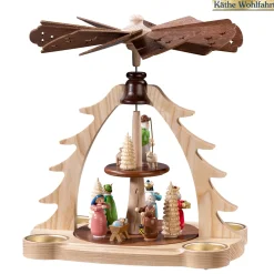 Käthes Original Weihnachtspyramiden-Pyramide "Heilige Drei Könige", bunt