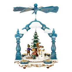 Hubrig Volkskunst Weihnachtspyramiden-Pyramide "Winterkinder"