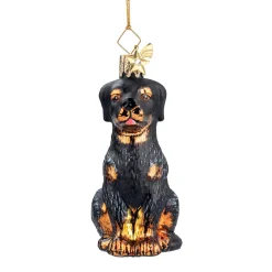Poesie in Glas Weihnachtskugeln Aus Glas-Rottweiler, Glas-Baumbehang