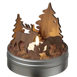 designimdorf Krippen Und Krippenfiguren|Kerzen & Teelichthalter-Schachtelgeschichte "Im Winterwald"