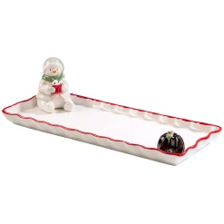 Tischdeko-Schneemann, Plätzchenplatte