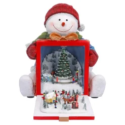 Spieluhr Weihnachten-Schneemanns Winterwelt, Musikdose