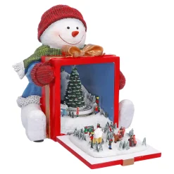 Spieluhr Weihnachten-Schneemanns Winterwelt, Musikdose
